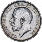 1918 Shilling - George V British Silver Coin - Very Nice