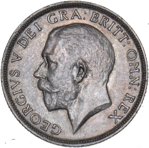 1919 Shilling - George V British Silver Coin - Very Nice
