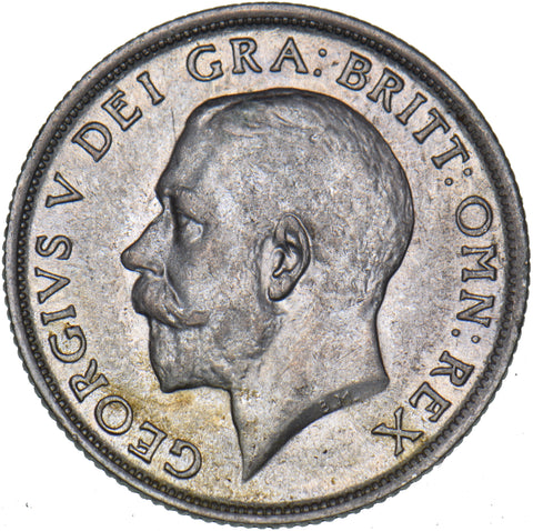 1920 Shilling - George V British Silver Coin - Very Nice