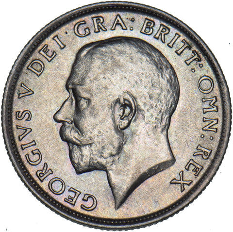 1920 Shilling - George V British Silver Coin - Very Nice