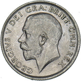 1921 Shilling (Deep Portrait) - George V British Silver Coin - Very Nice