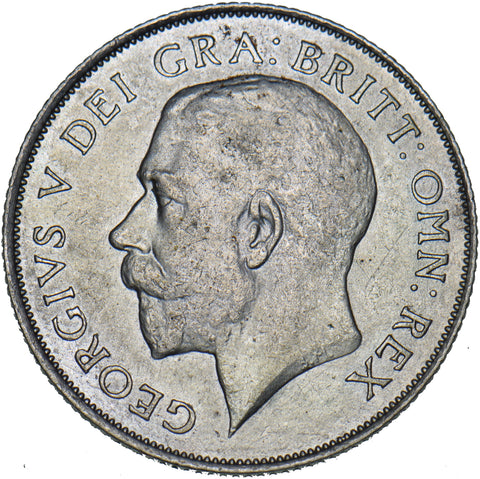 1921 Shilling - George V British Silver Coin - Nice