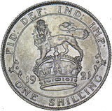 1921 Shilling - George V British Silver Coin - Nice