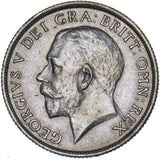 1921 Shilling (Deep Portrait) - George V British Silver Coin - Very Nice