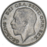 1921 Shilling - George V British Silver Coin - Nice
