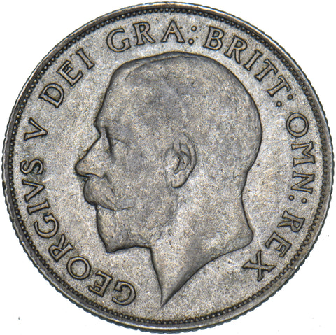 1921 Shilling - George V British Silver Coin - Nice