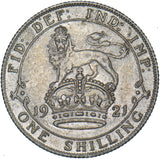 1921 Shilling - George V British Silver Coin - Nice