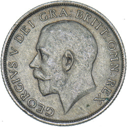 1921 Shilling (Deep Portrait) - George V British Silver Coin - Nice