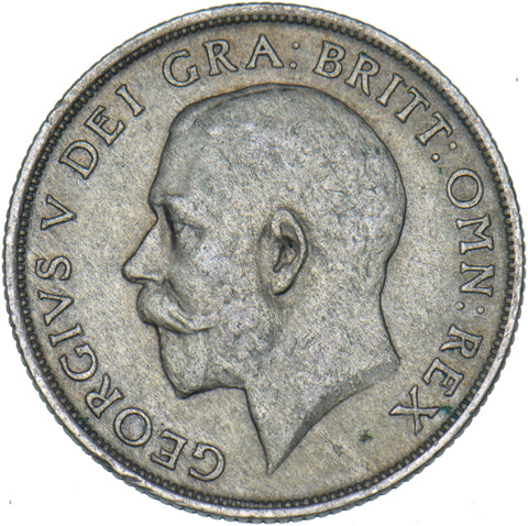 1921 Shilling (Deep Portrait) - George V British Silver Coin - Nice