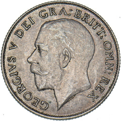 1921 Shilling - George V British Silver Coin - Very Nice