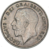 1921 Shilling - George V British Silver Coin - Very Nice