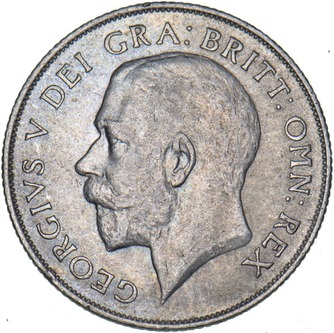 1921 Shilling - George V British Silver Coin - Very Nice