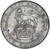 1922 Shilling - George V British Silver Coin - Very Nice