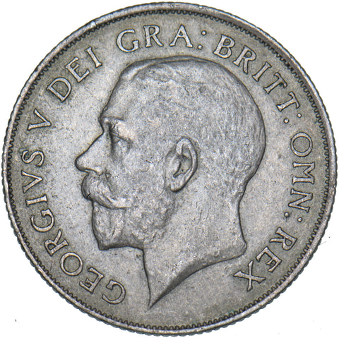 1922 Shilling - George V British Silver Coin - Nice