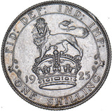 1925 Shilling - George V British Silver Coin - Nice