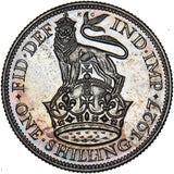 1927 Proof Shilling - George V British Silver Coin - Superb