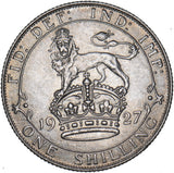 1927 Shilling - George V British Silver Coin - Superb