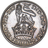 1935 Shilling - George V British Silver Coin - Very Nice
