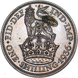 1936 Shilling - George V British Silver Coin - Very Nice