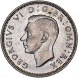 1937 Scottish Shilling - George VI British Silver Coin - Superb