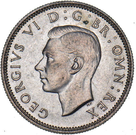 1937 Scottish Shilling - George VI British Silver Coin - Superb