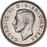 1937 Scottish Shilling - George VI British Silver Coin - Superb