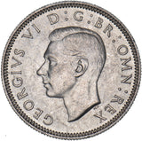 1941 Scottish Shilling - George VI British Silver Coin - Superb