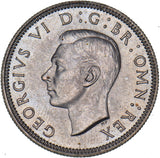 1946 Scottish Shilling - George VI British Silver Coin - Superb