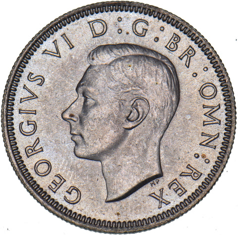 1946 Scottish Shilling - George VI British Silver Coin - Superb