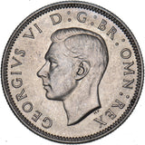 1946 Scottish Shilling - George VI British Silver Coin - Superb
