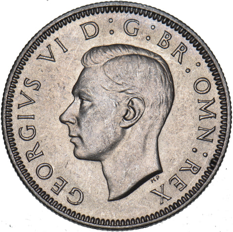 1946 Scottish Shilling - George VI British Silver Coin - Superb