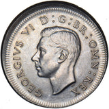 1950 Scottish Shilling (Off-Centre Strike Error) - George VI British Coin
