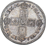 1687 Sixpence - James II British Silver Coin - Nice