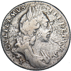 1696 Y Sixpence (York Mint) - William III British Silver Coin