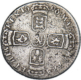 1696 Y Sixpence (York Mint) - William III British Silver Coin