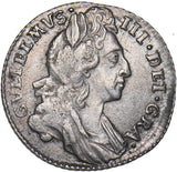 1696 Sixpence - William III British Silver Coin - Nice