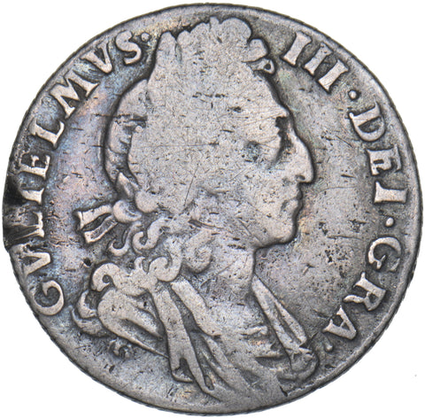 1697 Sixpence - William III British Silver Coin