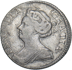 1711 Sixpence - Anne British Silver Coin - Nice