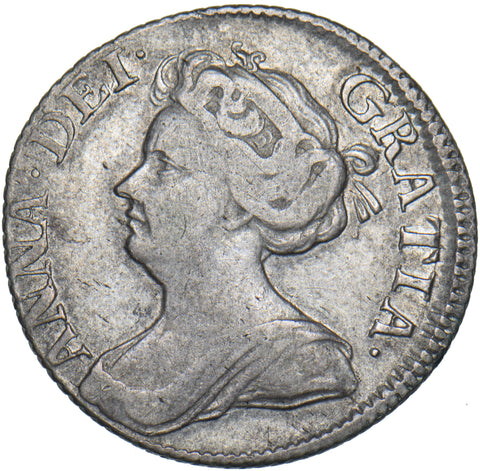 1711 Sixpence - Anne British Silver Coin - Nice