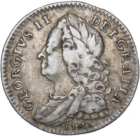 1746 Lima Sixpence - George II British Silver Coin - Nice