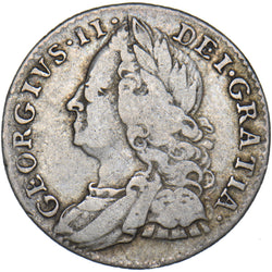 1758 Sixpence - George II British Silver Coin
