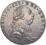 1787 Sixpence - George III British Silver Coin - Very Nice