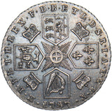 1787 Sixpence - George III British Silver Coin - Very Nice