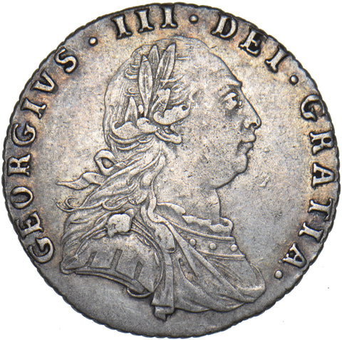1787 Sixpence - George III British Silver Coin - Nice