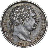 1817 Sixpence - George III British Silver Coin - Nice