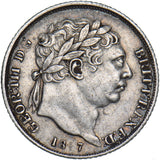 1817 Sixpence - George III British Silver Coin - Nice