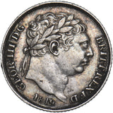 1819 Sixpence - George III British Silver Coin - Nice