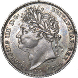 1821 Sixpence - George IV British Silver Coin - Nice