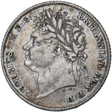 1824 Sixpence - George IV British Silver Coin - Nice