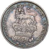 1829 Sixpence - George IV British Silver Coin - Very Nice